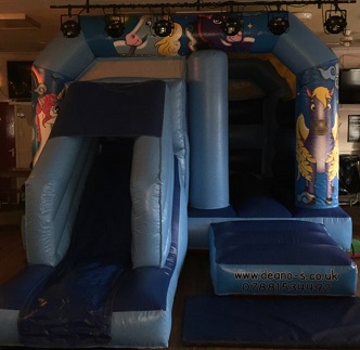 Our bounce and slide inflatable for hire in an Ossett venue bounce and slide bouncy castle hire in Ossett